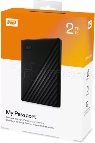 Photo de Disque Dur externe Western Digital My Passport - 2To (Noir)