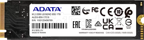 Photo de Disque SSD Adata Legend 850 1To  - M.2 NVMe Type 2280