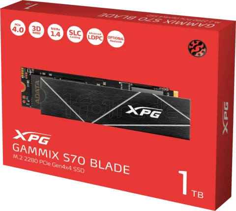 Photo de Disque SSD Adata XPG Gammix S70 Blade 1To  - M.2 NVMe Type 2280