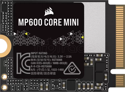 Photo de Disque SSD Corsair MP600 Core Mini 2To  - NVMe M.2 Type 2230