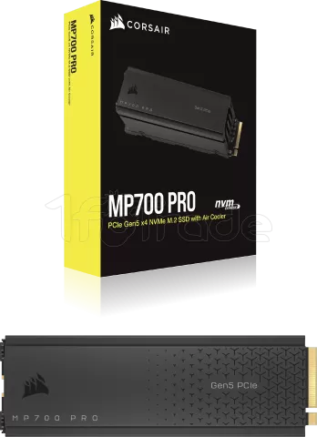 Photo de Disque SSD Corsair MP700 Pro 4To avec dissipateur - NVMe M.2 Type 2280