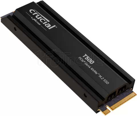 Photo de Disque SSD Crucial T500 1To  avec dissipateur - NVMe M.2 Type 2280