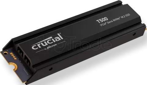 Photo de Disque SSD Crucial T500 1To  avec dissipateur - NVMe M.2 Type 2280