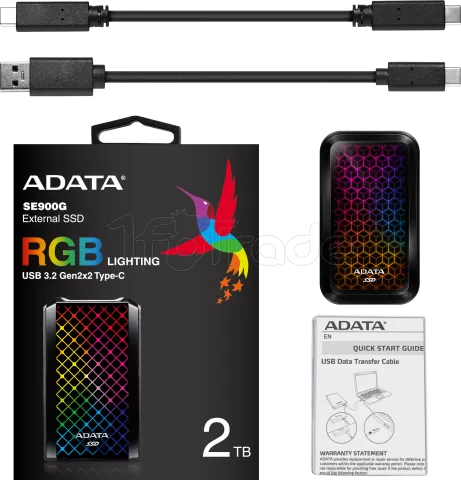 Photo de Disque SSD externe Adata SE900G - 2To  (Noir)