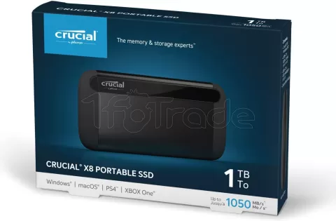 Photo de Disque SSD externe Crucial X8 - 1To  (Noir)