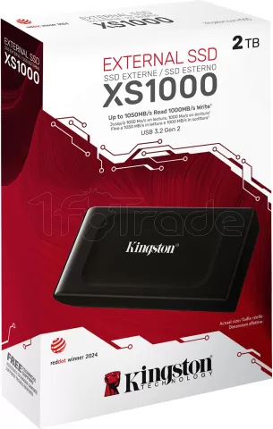 Photo de Disque SSD externe KINGSTON XS1000 - 2To (Noir)