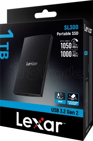 Photo de Disque SSD externe Lexar SL300 - 1To (Noir)