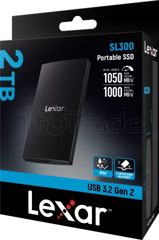 Photo de Disque SSD externe Lexar SL300 - 2To (Noir)