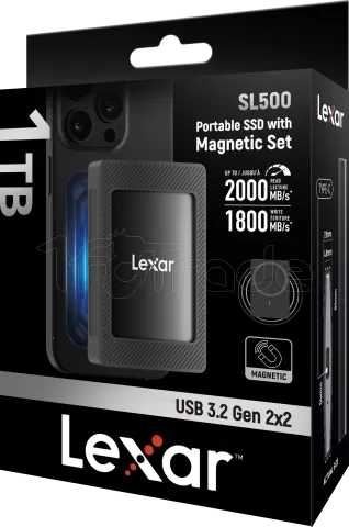 Photo de Disque SSD externe Lexar SL500M - 1To (Noir)