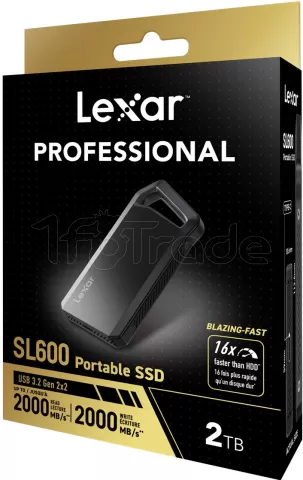 Photo de Disque SSD externe Lexar SL600 - 2To (Noir)