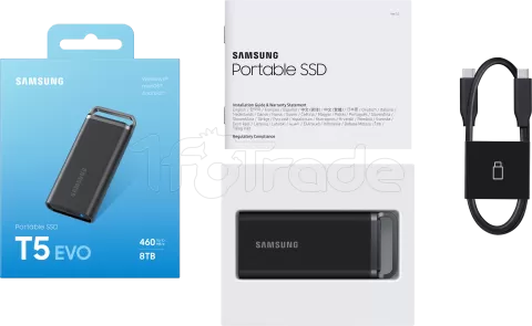 Photo de Disque SSD externe Samsung T5 Evo - 2To (Noir)