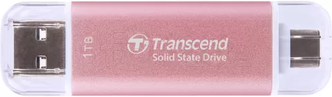 Photo de Disque SSD externe Transcend ESD310 - 1To (Rose)