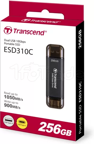 Photo de Disque SSD externe Transcend ESD310 - 256Go (Noir)