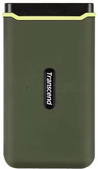 Photo de Disque SSD externe Transcend ESD380C- 1To (Vert Kaki)