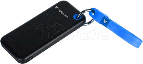 Photo de Disque SSD externe Verbatim Pocket - 128Go (Noir/Bleu)