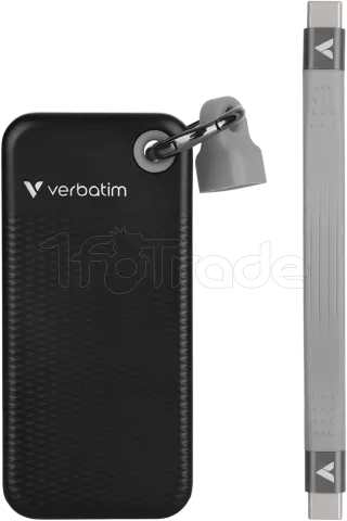 Photo de Disque SSD externe Verbatim Pocket - 128Go (Noir/Gris)