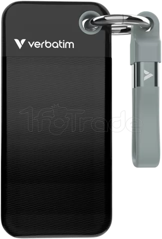 Photo de Disque SSD externe Verbatim Pocket - 128Go (Noir/Gris)
