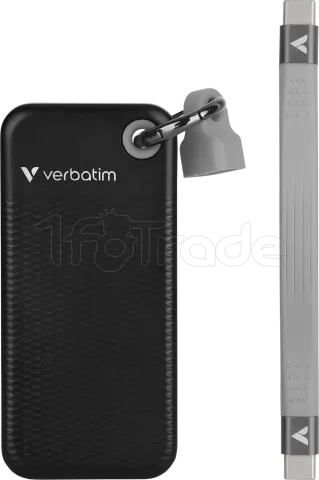 Photo de Disque SSD externe Verbatim Pocket - 256Go (Noir/Gris)