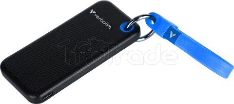 Photo de Disque SSD externe Verbatim Pocket - 512Go (Noir/Bleu)