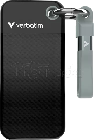 Photo de Disque SSD externe Verbatim Pocket - 512Go (Noir/Gris)