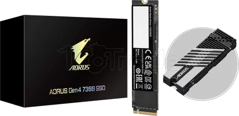 Photo de Disque SSD Gigabyte Aorus Gen4 7300 2To - NVMe M.2 Type 2280