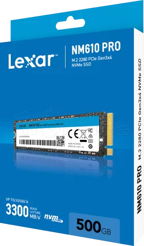 Photo de Disque SSD Lexar NM610 Pro 500Go - NVMe M.2 Type 2280