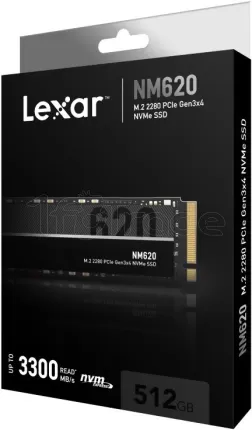 Photo de Disque SSD Lexar NM620 512Go - NVMe M.2 Type 2280
