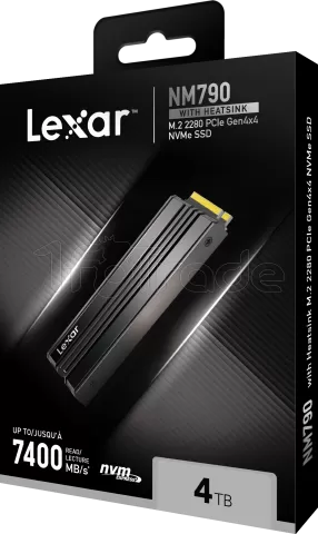 Photo de Disque SSD Lexar NM790 4To  avec dissipateur - NVMe M.2 Type 2280