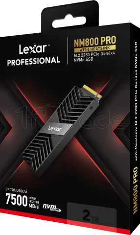 Photo de Disque SSD Lexar NM800 Pro 2To  avec dissipateur - NVMe M.2 Type 2280
