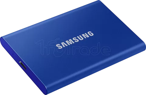 Photo de Disque SSD NVMe externe Samsung T7 - 500Go (Bleu)