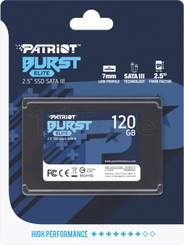 Photo de Disque SSD Patriot Burst Elite 120Go - S-ATA 2,5"