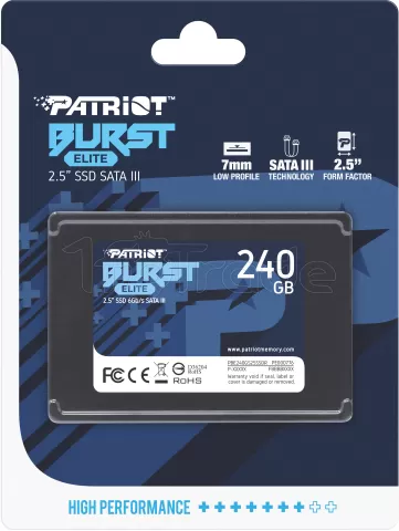 Photo de Disque SSD Patriot Burst Elite 240Go - S-ATA 2,5"
