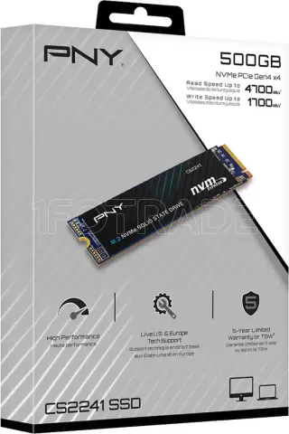 Photo de Disque SSD PNY CS2241 500Go - NVMe M.2 Type 2280