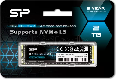 Photo de Disque SSD Silicon Power A60 2To  - NVMe M.2 Type 2280