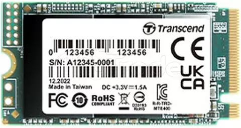 Photo de Disque SSD Transcend MTE400S 2To - M.2 NVMe Type 2242