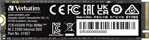 Photo de Disque SSD Verbatim Vi5000 2To - NVMe M.2 Type 2280