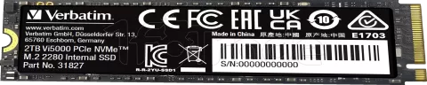 Photo de Disque SSD Verbatim Vi5000 2To - NVMe M.2 Type 2280