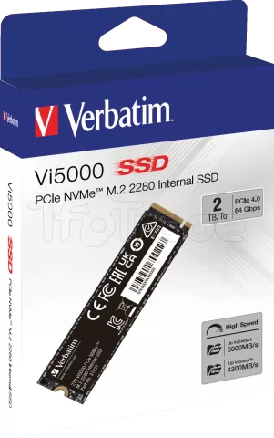 Photo de Disque SSD Verbatim Vi5000 2To - NVMe M.2 Type 2280