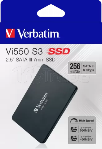 Photo de Disque SSD Verbatim Vi550 S3 256Go - S-ATA 2,5"