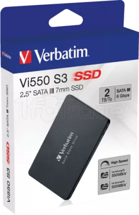 Photo de Disque SSD Verbatim Vi550 S3 2To  - S-ATA 2,5"