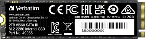 Photo de Disque SSD Verbatim Vi560 S3 2To - S-ATA M.2 Type 2280