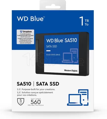 Photo de Disque SSD Western Digital Blue SA510 1To  - S-ATA 2,5"