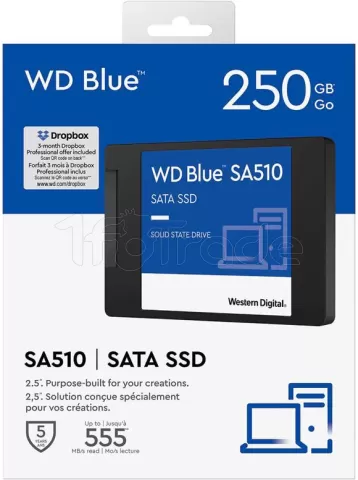 Photo de Disque SSD Western Digital Blue SA510 250Go - S-ATA 2,5"