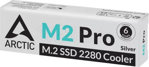 Photo de Dissipateur thermique pour SSD M.2 2280 Arctic M2 Pro (Argent)
