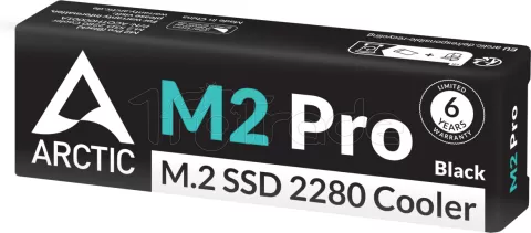 Photo de Dissipateur thermique pour SSD M.2 2280 Arctic M2 Pro (Noir)