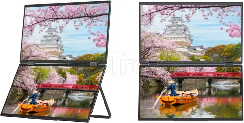 Photo de Double écran portable 15,6" JapanNext JN-DMD-IPS156F Full HD (Noir)