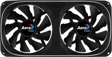 Photo de Double Ventilateur de boitier Aerocool Astro 24 RGB 24x12cm (Noir)