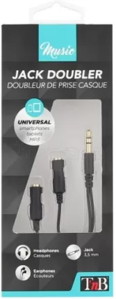 Photo de Doubleur Jack 3.5 T'nB M/F (Noir)