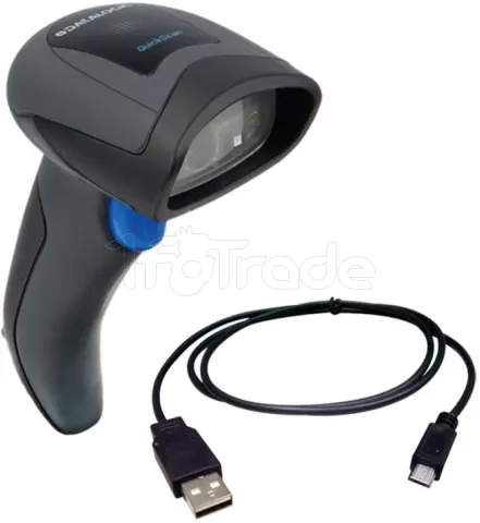 Photo de Douchette Lecteur code-barres 1D Datalogic QuickScan QD2131 Bluetooth/USB avec cable (Noir)