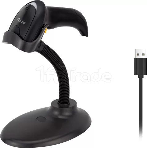 Photo de Douchette Lecteur de codes-barres USB 2D Equip avec support